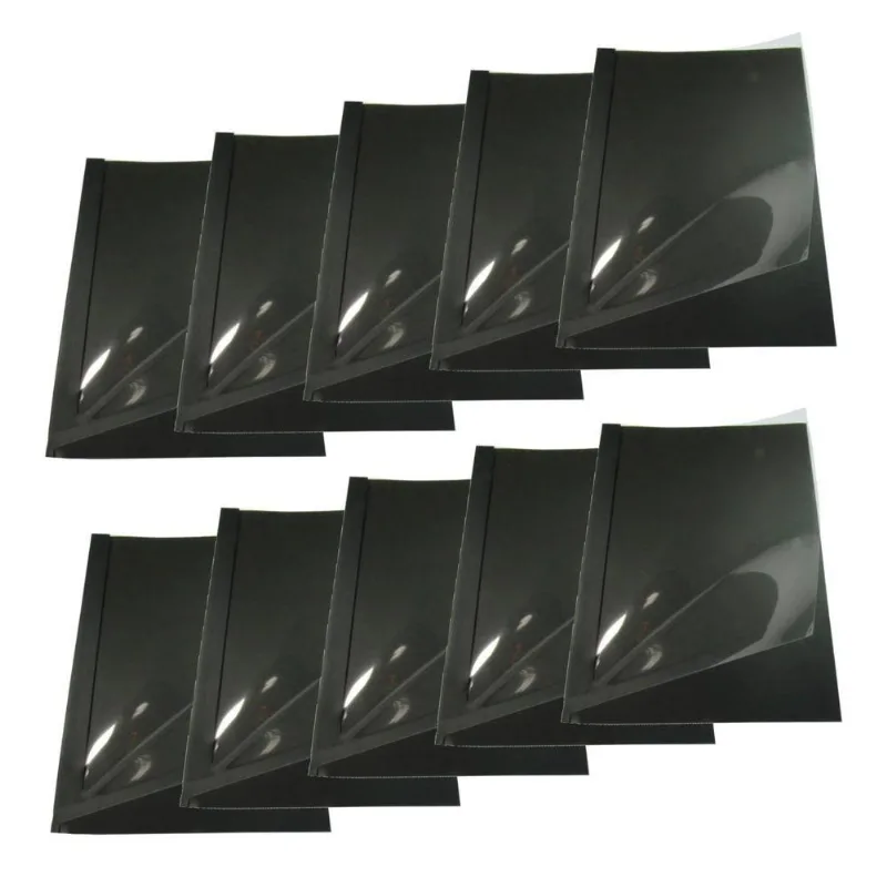 Kit 10 Capas Encadernação Térmica Até 90 Folhas A4 Preta - IBACEMIL