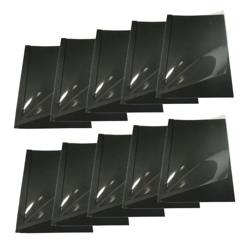 Kit 10 Capas Encadernação Térmica Até 120 Folhas A4 Preta - IBACEMIL