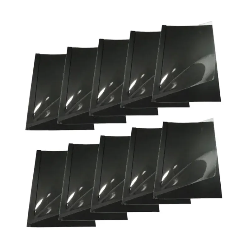 Kit 10 Capas Encadernação Térmica Até 400 Folhas A4 Preta - IBACEMIL