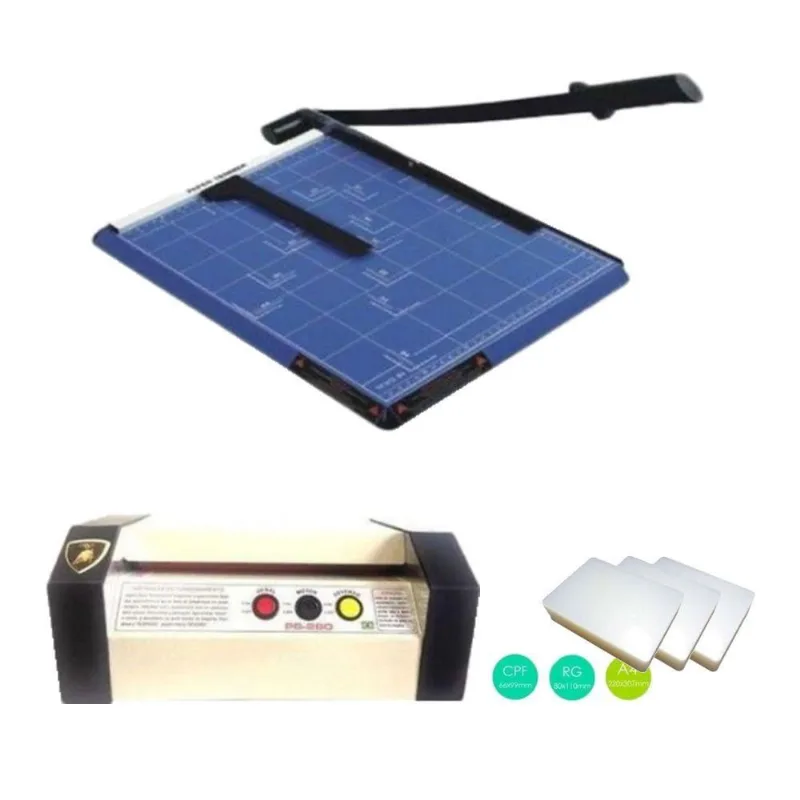 Kit Plastificadora Ps-280, Polaseal Rg, Cpf, A4 E Guilhotina - Motivate