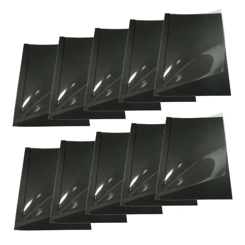 Kit 50 Capas Encadernação Térmica Até 400 Folhas A4 Preta - IBACEMIL - Artesanato