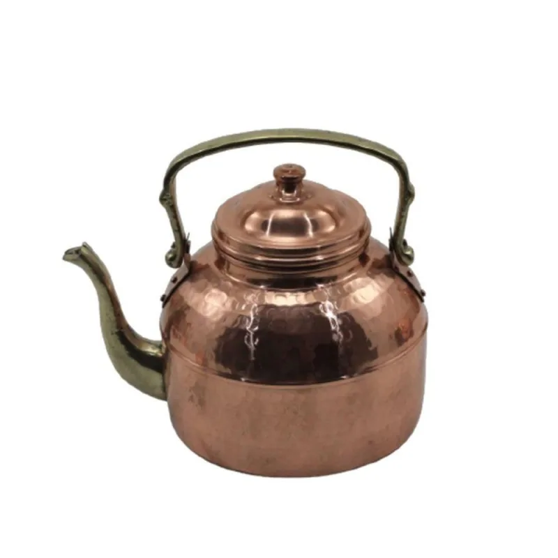 Chaleira em Cobre Bico Bronze para Café e Chá com Tampa Metal Arte - Metal Arte - Mercado