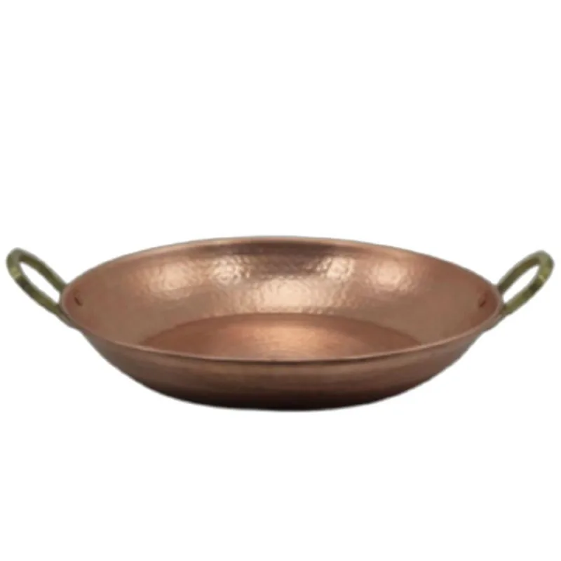 Paella Cobre Puro N02 Alças de Bronze 32cm Uso Doméstico Metal Arte - Metal Arte - Música E Shows