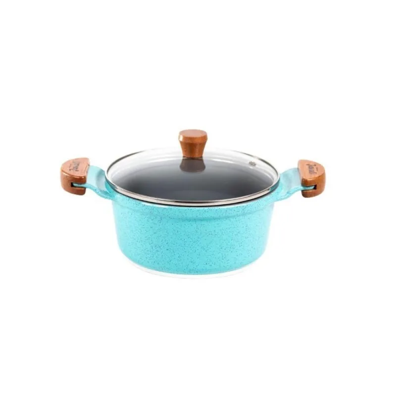 Caçarola Javali AM 20cm Cerâmica Antiaderente Turquesa 2.4L - Javali