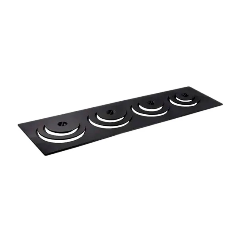 Chapa Ferro Fundido 4 Furos Redução 34x100x5,29cm para Fogão a Lenha Libaneza - LIBANEZA
