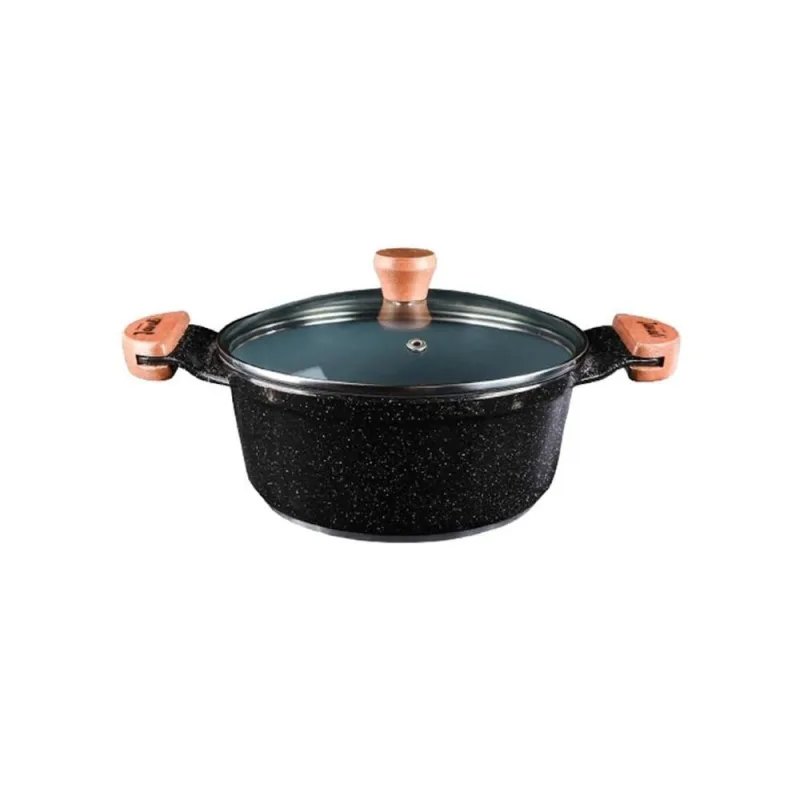 Caçarola Javali AM 20cm Cerâmica Antiaderente Preta 2.4L - Javali - Utilidades Domesticas