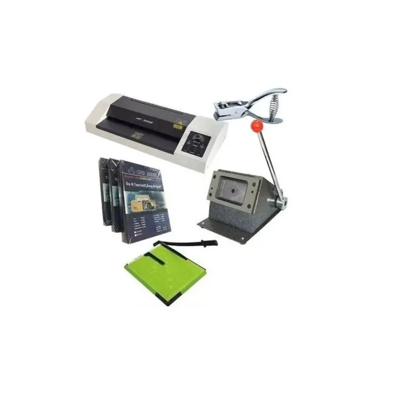 Kit Produção de Crachá Motivate N02 com Plastificadora e Guilhotina - Motivate