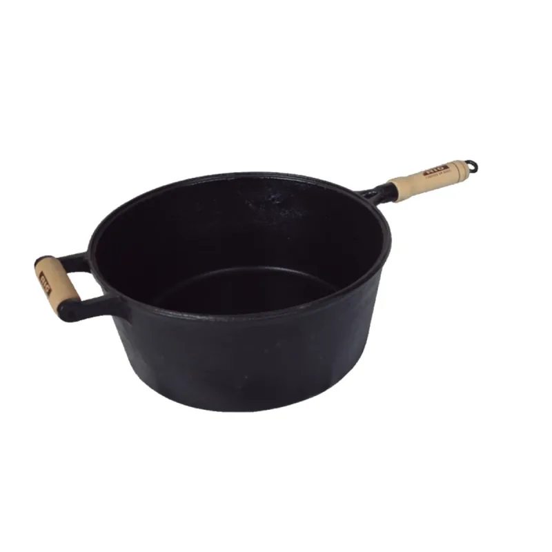 Caçarola de Ferro Fundido Com Cabo Sem Tampa - 7 Lt - RIG FUNDIDOS