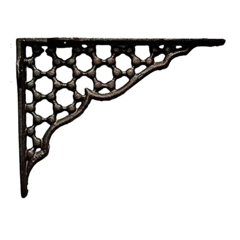 Cantoneira Mão Francesa Hera N08 em Ferro Fundido 27x20,5cm para Estruturas com Visual Clássico
