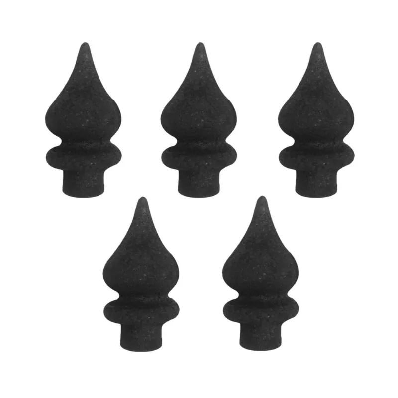 Kit 5 Ponteiras Ponta De Lança Ferro N24 Grade Portão 9cm