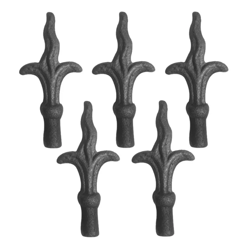 Kit 5 Ponteiras Ponta De Lança Ferro N34 Grade Portão 15cm