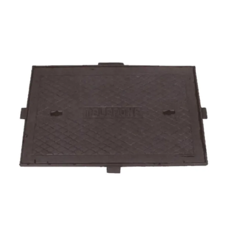 Tampa Tampão de Chão R1 Ferro Fundido 63,5x39cm Estanque Grafite Jodoal