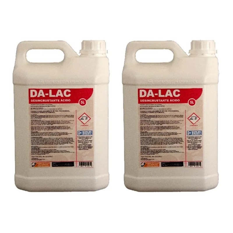 Kit 2 Desincrustante Ácido Dalac Limpador Concentrado 5L