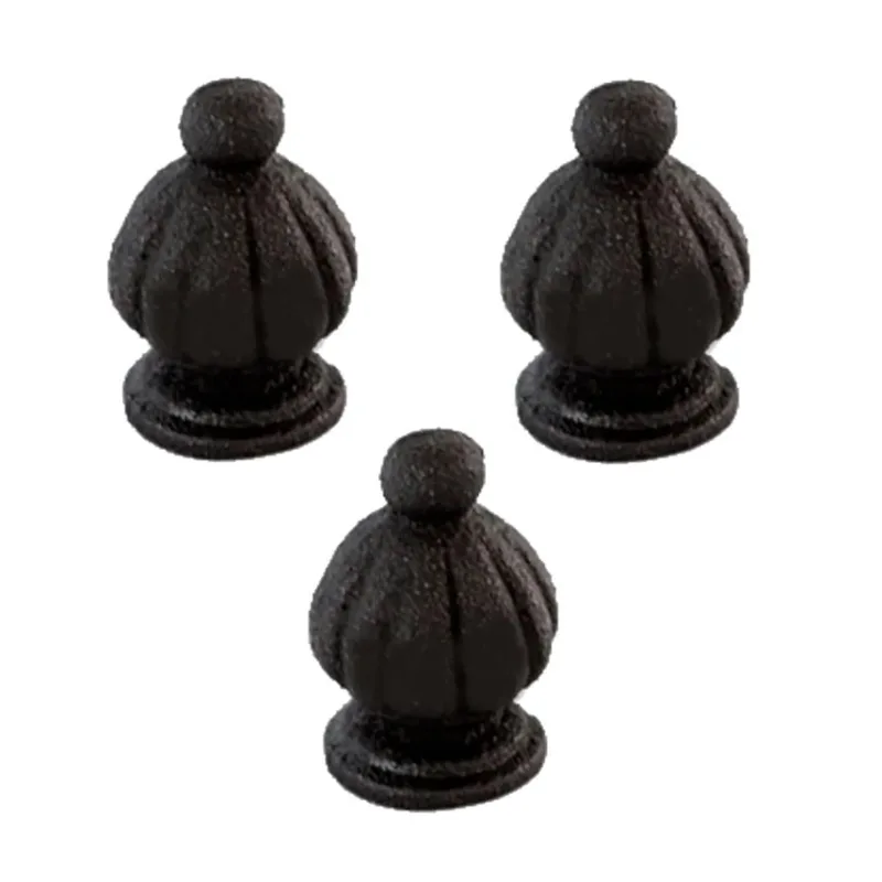 Kit 3 Pinha Ferro Fundido N13 Para Grade Sacada Muro 5X3Cm - FUNDIÇÃO SÃO CRISTOVÃO