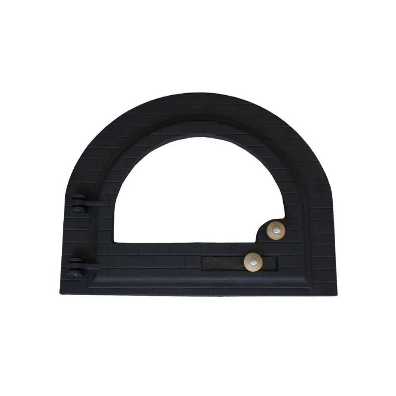 Porta Forno Fogão A Lenha Pizza Ferro E Vidro Igloo 52x42cm