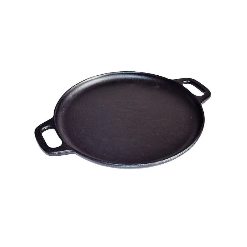 Bifeteira De Ferro Fundido Lisa Redonda Alça Ferro 30Cm
