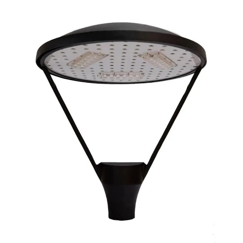 Luminária de Poste Jardim Floripa 150W LED Resistente à Maresia Preto Luminárias N. Sra. da Guia - Luminárias N. Sra. da Guia