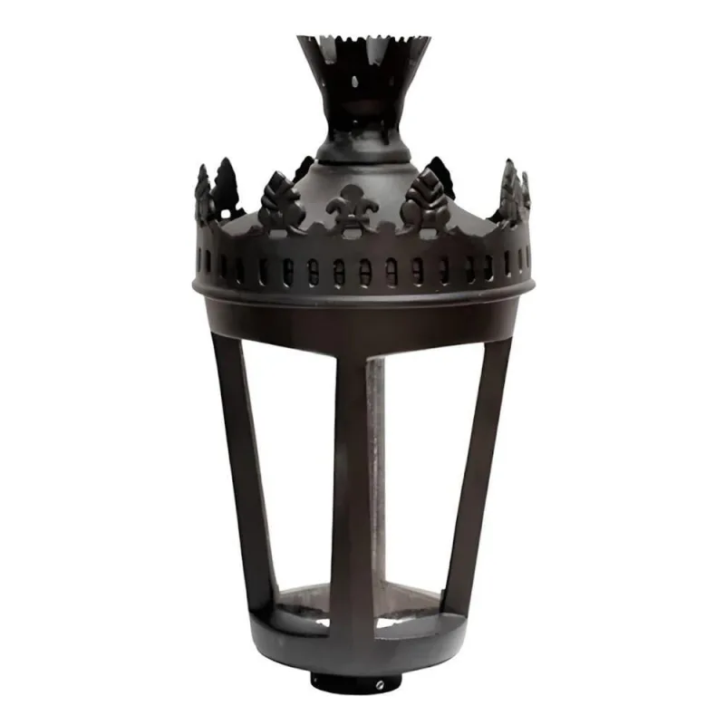 Luminária de Poste Jardim Ouro Preto 2 Módulos LED 100W Preto Fosco Luminárias N. Sra. da Guia - Luminárias N. Sra. da Guia