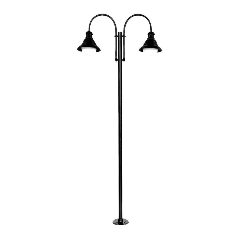 Poste Colonial de Jardim Ipanema Bivolt Alumínio Fundido Luminárias N. Sra. da Guia - Luminárias N. Sra. da Guia