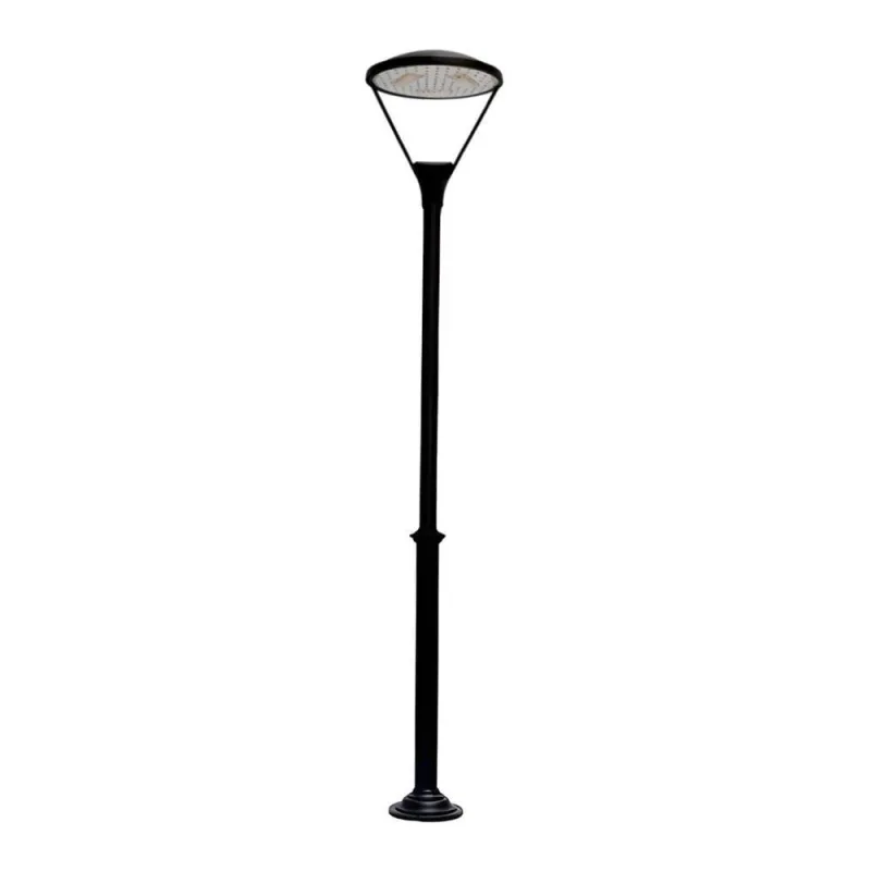 Poste Colonial de Jardim Floripa LED 150W 484cm Preto Luminárias N. Sra. da Guia - Luminárias N. Sra. da Guia