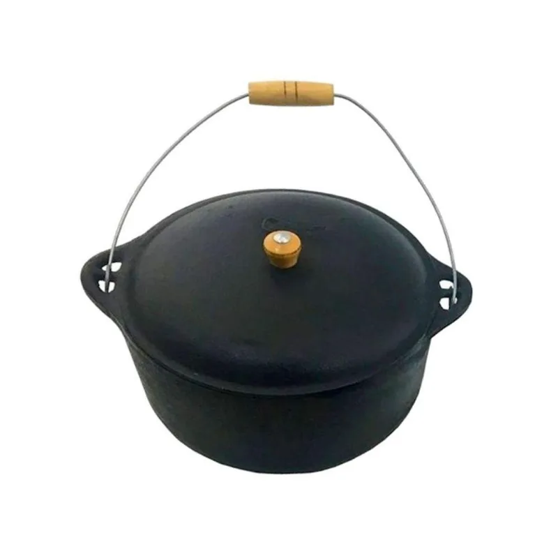 Caldeirão N24 Ferro Fundido 4.2L com Tampa de Ferro Fundido Rig Fundidos