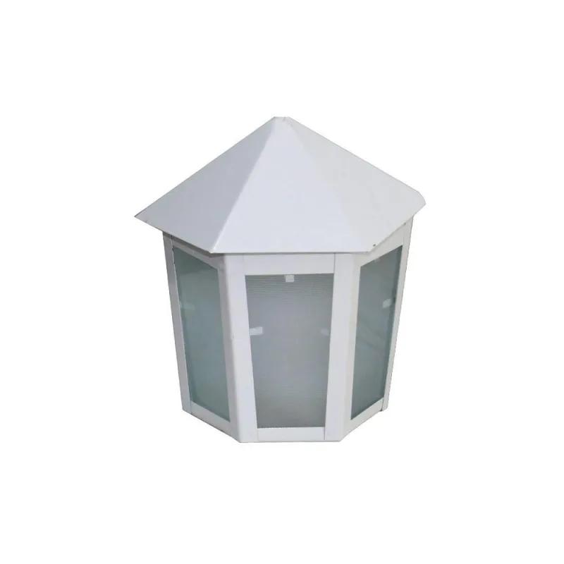Luminária de Parede Veneza para Iluminação Fixação por Trás Alumínio Branco Bivolt Ouro Minas - Ouro Minas