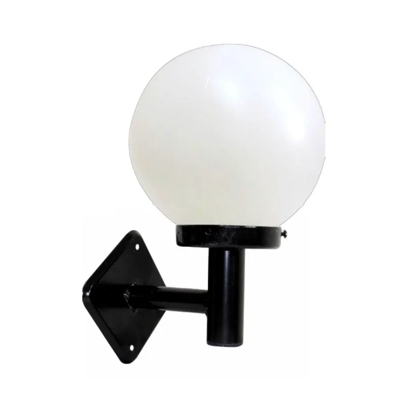 Luminária de Parede L021OM Iluminação Áreas Externas Globo Alumínio Preto Bivolt Ouro Minas - Ouro Minas - Agro