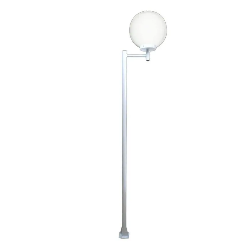 Poste para Jardim L080POM Iluminacao Externa Estilo Colonial Branco Bivolt Ouro Minas 300cm - Ouro Minas - Agro