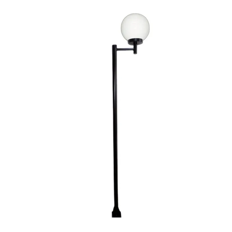 Poste de Iluminação L079POM Jardim Estilo Colonial Globo Plástico Preto Bivolt Ouro Minas - Ouro Minas