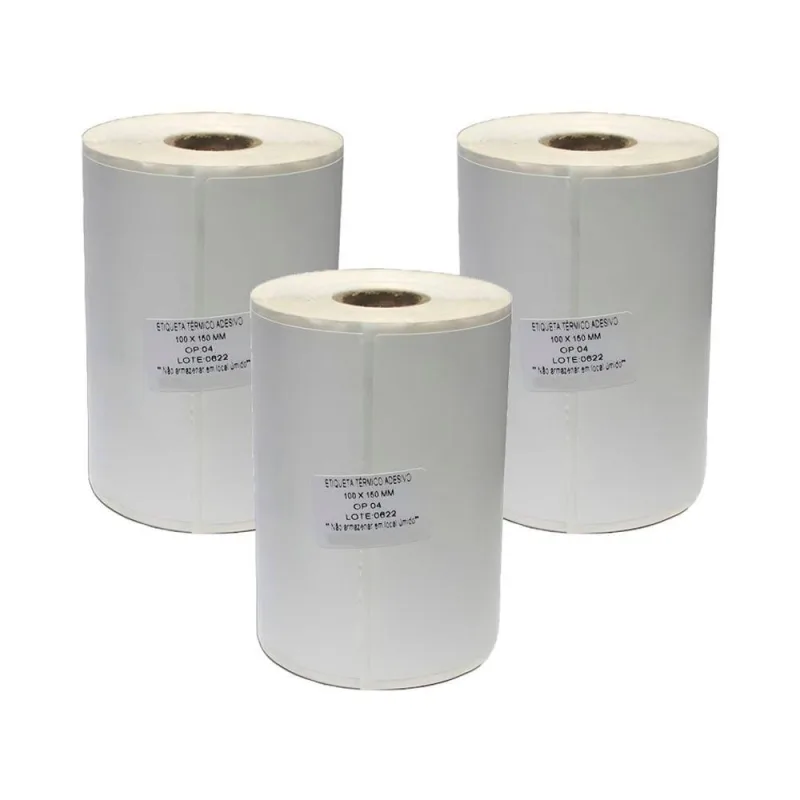 Etiqueta Adesiva Termica Nova Pecas Zebra Ecommerce 100X150MM Kit 3 Rolos - OUTRAS