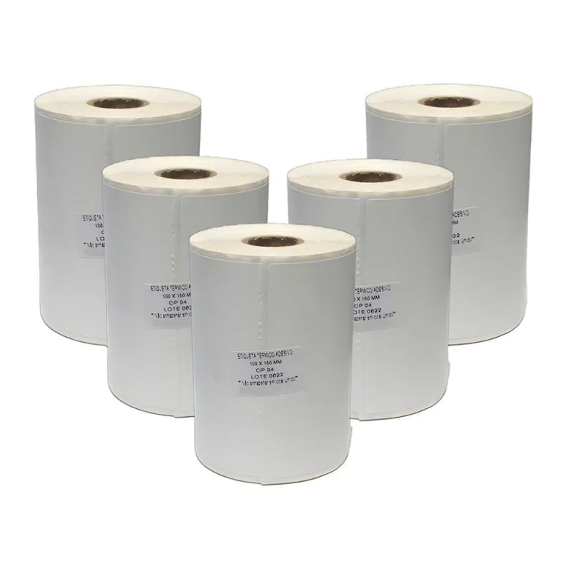 Etiqueta Adesiva Termica Nova Pecas 5ETIQ10X15NPB 100X150MM Kit 5 Rolos para Impressora - OUTRAS