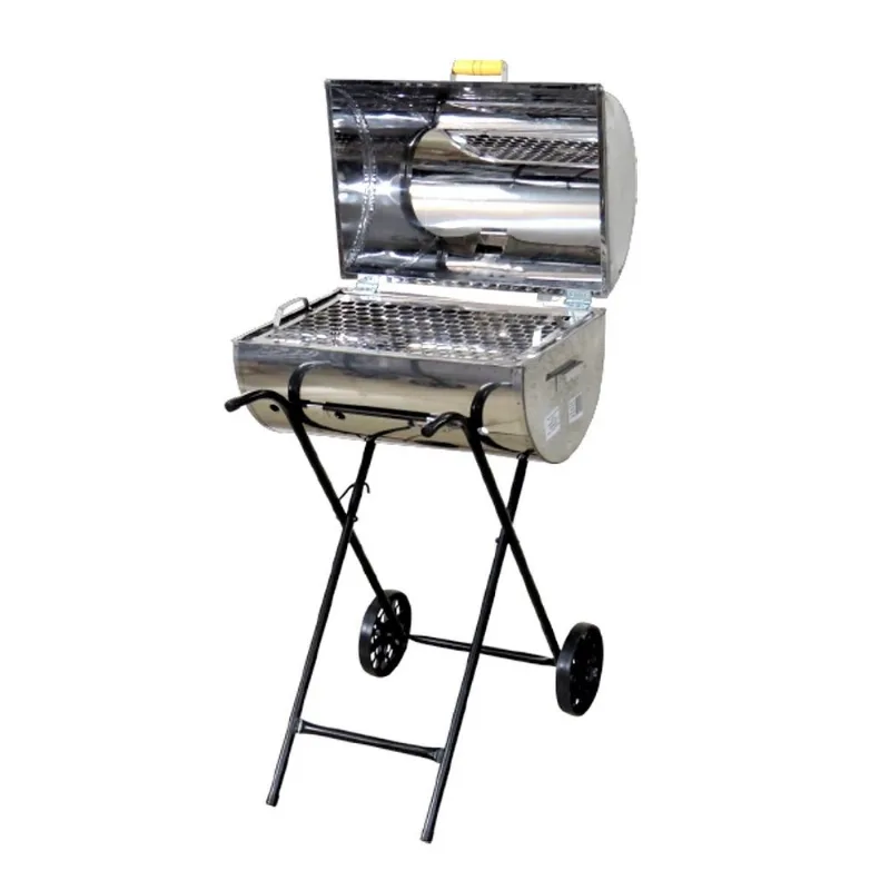Churrasqueira Master Grill Inox Grelha e Carrinho 94x38x30cm