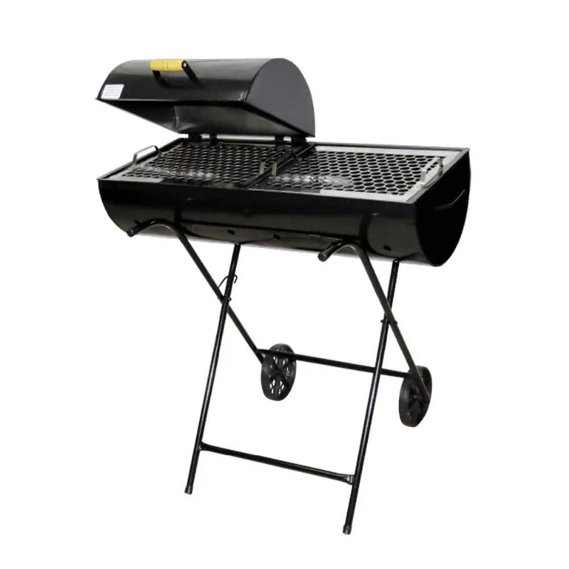 Churrasqueira Mega Grill Mista Grelha E Carrinho 92x78x30cm