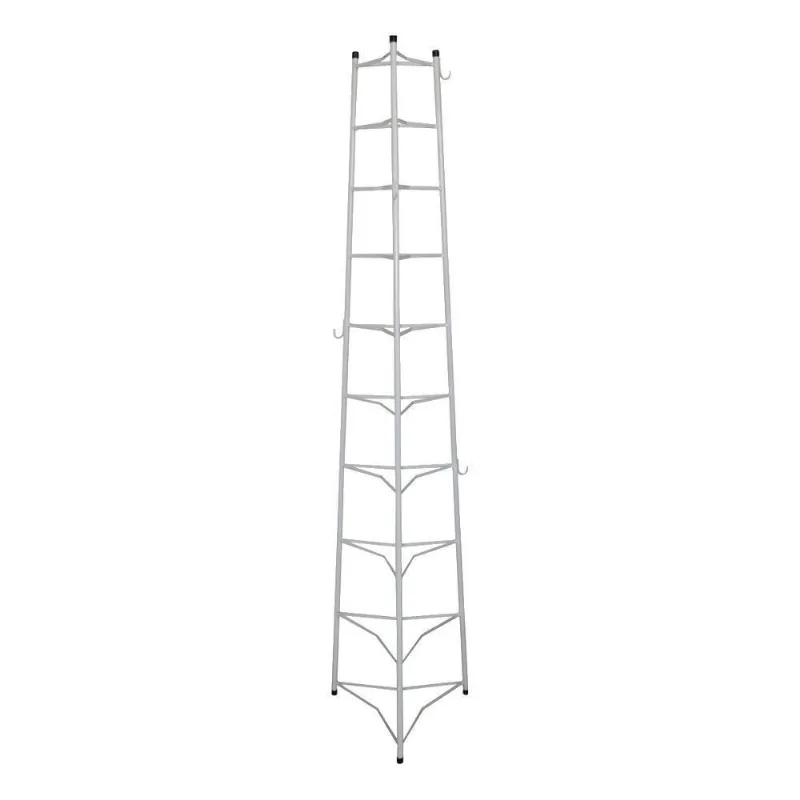 Tripé Porta Panelas Estrela Branco 10 Compartimentos 188Cm
