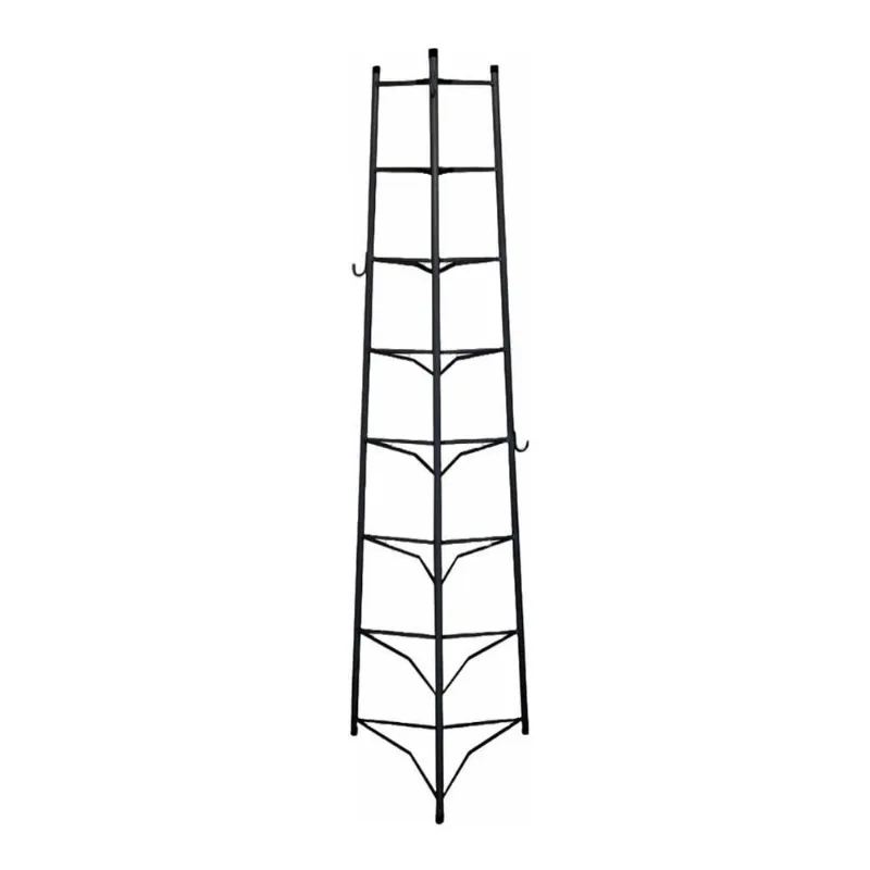 Tripé Porta Panelas Estrela Preto 8 Compartimentos 150Cm