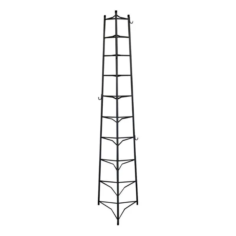 Tripé Porta Panelas Estrela Preto 10 Compartimentos 188Cm