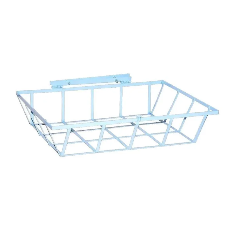 Lixeira de Rua para Muro Parede Ou Grade E001GBOM Metal Manual Branco Ouro Minas