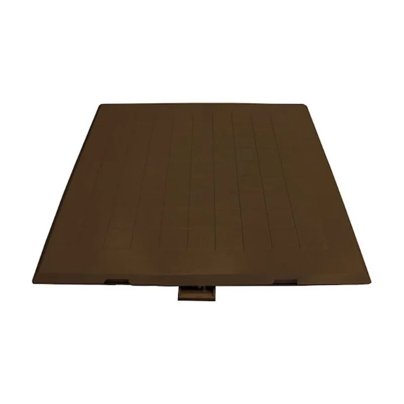 Tampa Casa de Máquina Articulada Porta Cadeado 70x70cm Marrom Industria São Jose