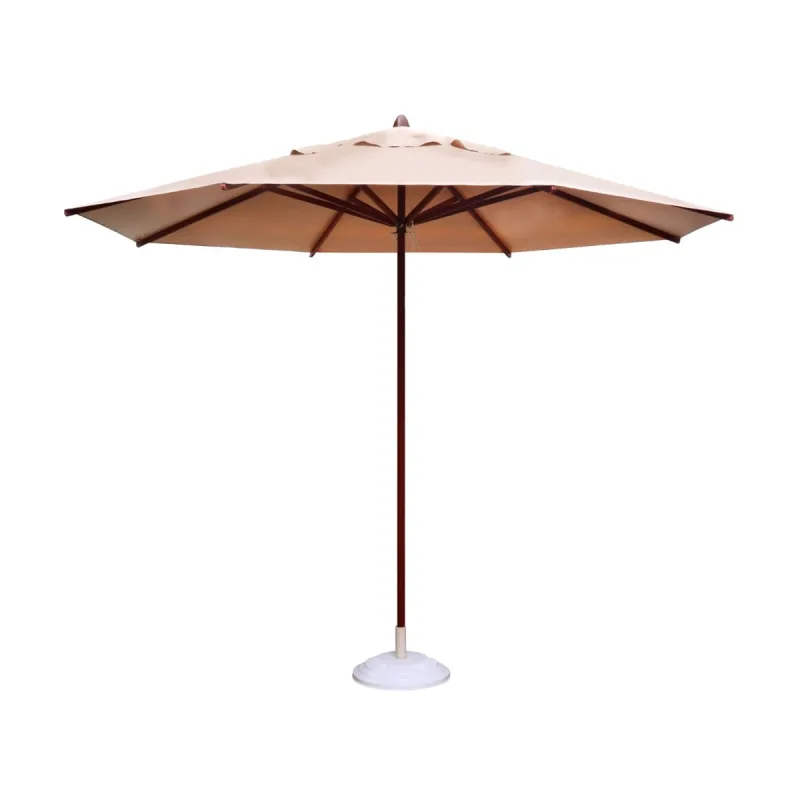 Ombrelone Guarda Sol Piscina Casa Praia Base Branco 240cm - Luminárias N. Sra. da Guia - Ar E Ventilação