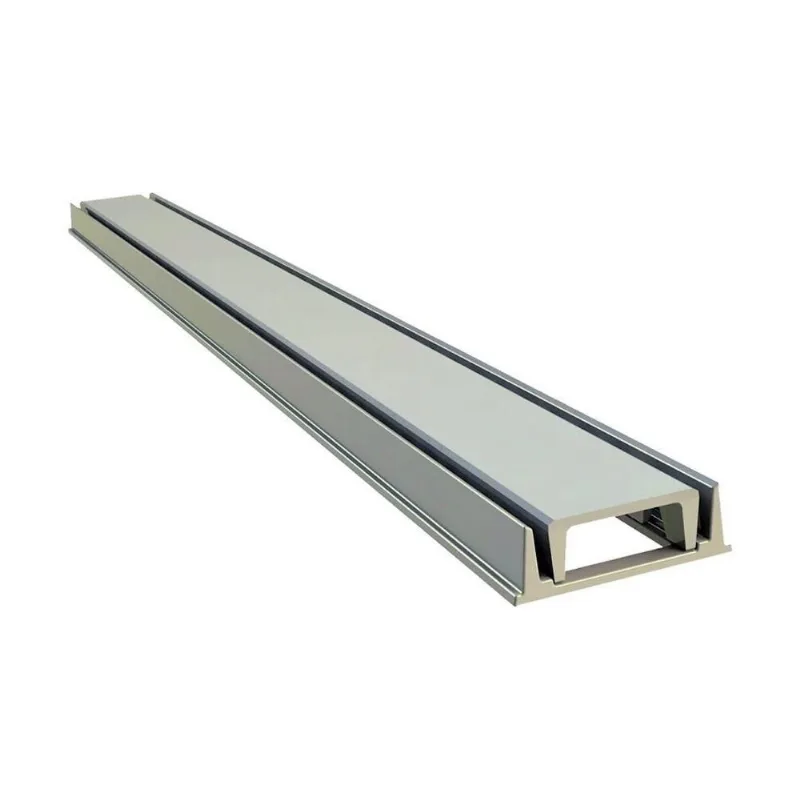 Grelha Linear Invisível Oculta com Caixilho 100x8cm Bege Alumínio Fundido GDA Industria