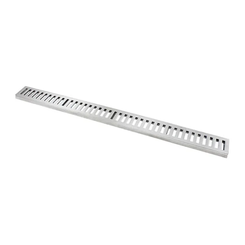 Ralo Grelha Linear com Caixilho 7113GDA de Alumínio Escovado 15x100cm GDA Industria e Distribuidora