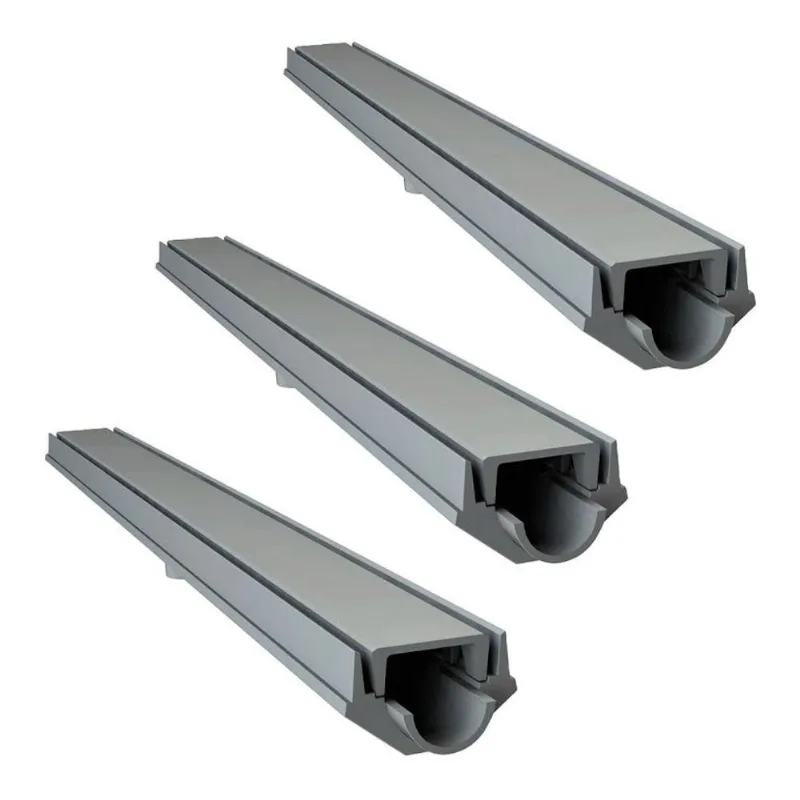 Kit 3 Grelha Invisivel Oculta Caixa Coletora 100x8cm Drenagem Sustentavel Cinza GDA Industria