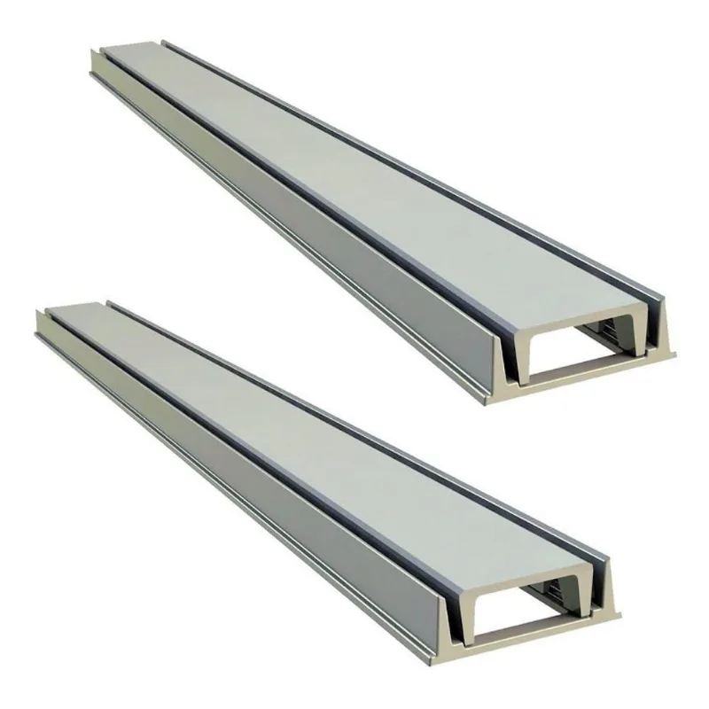 Kit 2 Grelha Linear Invisivel 3253X2GDA Drenagem Oculta com Caixilho Bege GDA Industria