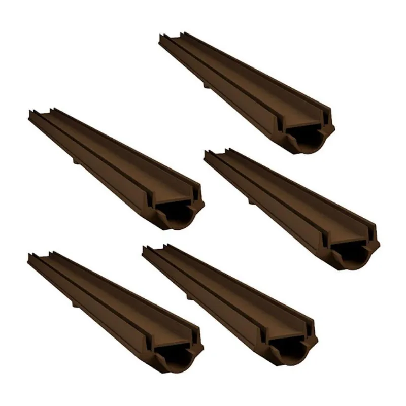 Kit 5 Grelha Invisivel Rebaixada 3281X5GDA com Caixa Coletora Marrom GDA Industria e Distribuidora