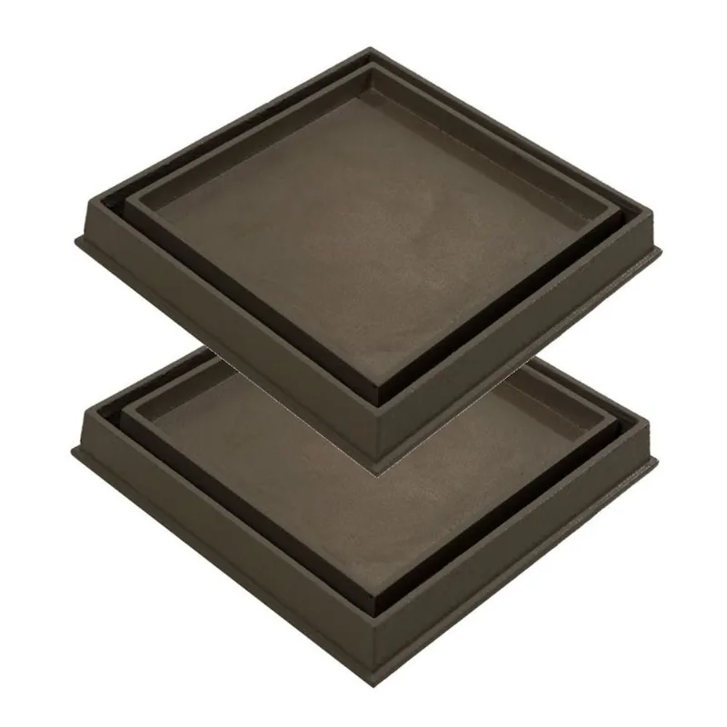 Kit 2 Ralo Invisível Rebaixado Caixa Sifonada Fendi 18cm