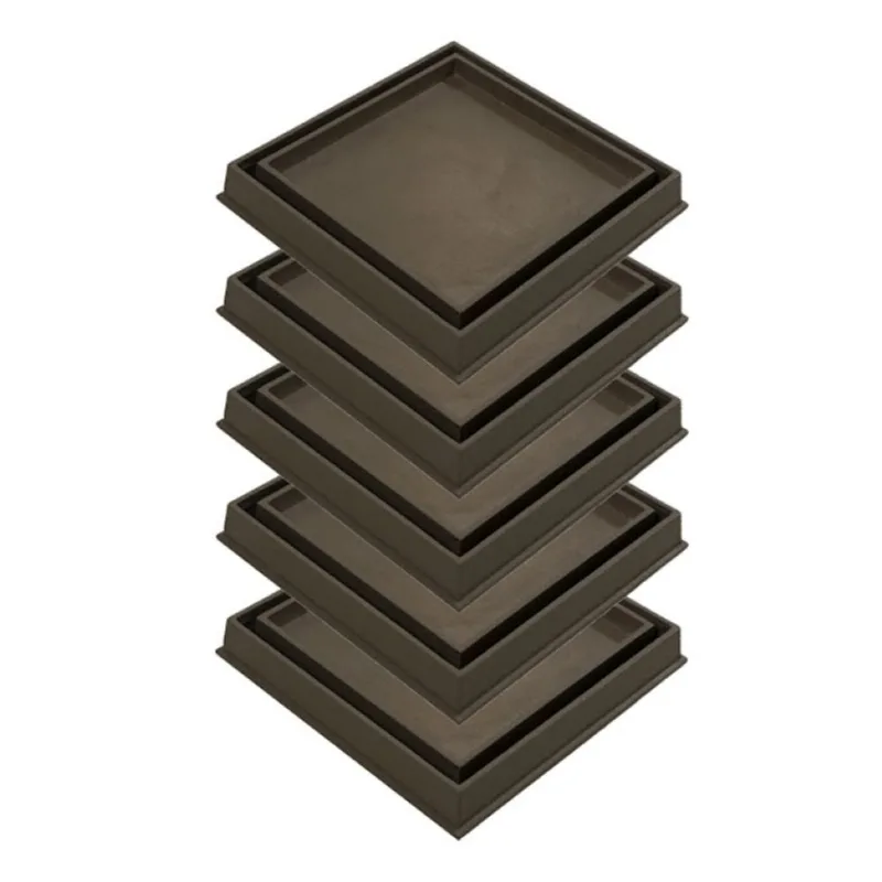 Kit 5 Ralo Invisível Rebaixado Caixa Sifonada Fendi 18cm