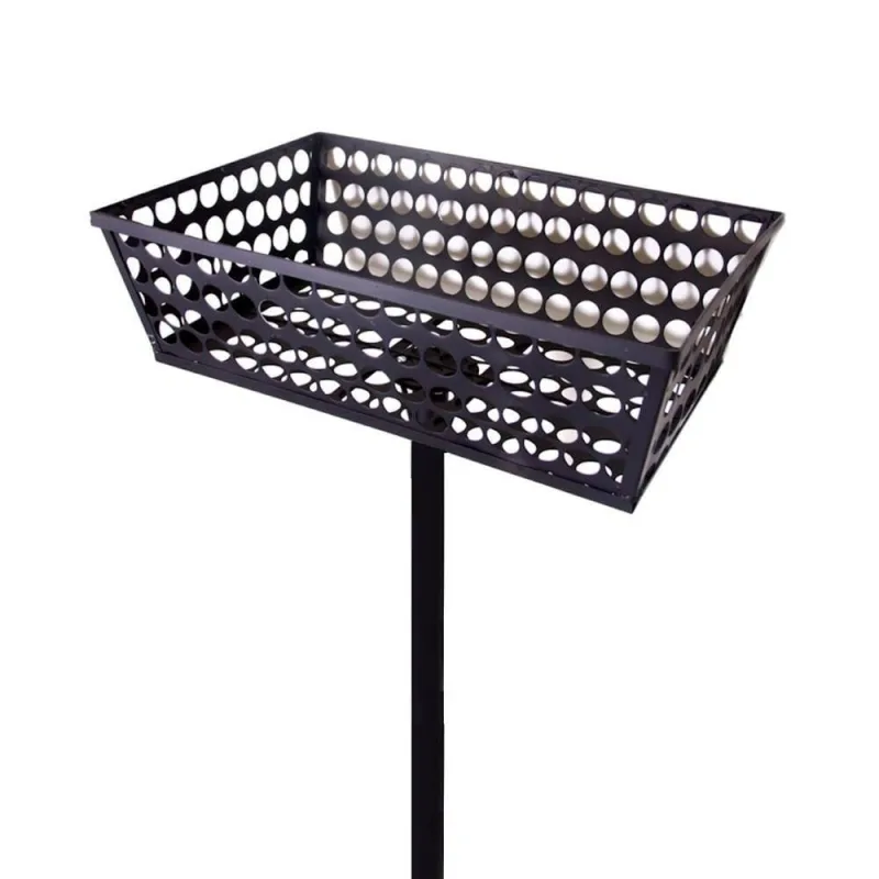Lixeira Retangular Pequena 505BS Chapa de Aço Pintura Eletroestática Calçada Rua Brassol - Brassol