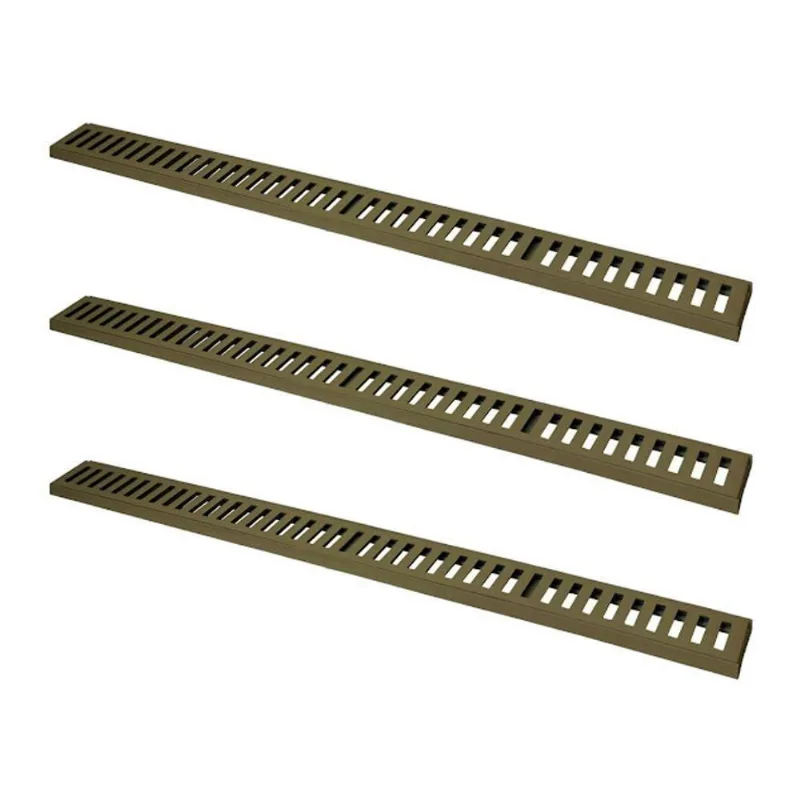 Kit 3 Ralo Grelha Linear 3288X3GDA Drenagem Pesada Alumínio Fendi GDA Industria e Distribuidora
