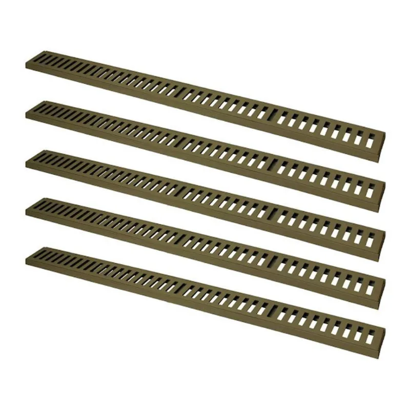 Kit 5 Ralo Grelha Linear com Caixilho 3296X5GDA Alumínio Fundido Fendi GDA Industria e Distribuidora