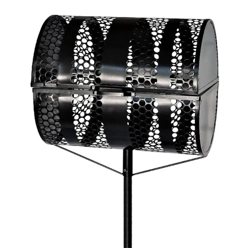 Lixeira de Rua Tela Moeda de 60cm com Tampa Metal Manual Santa Edwirges